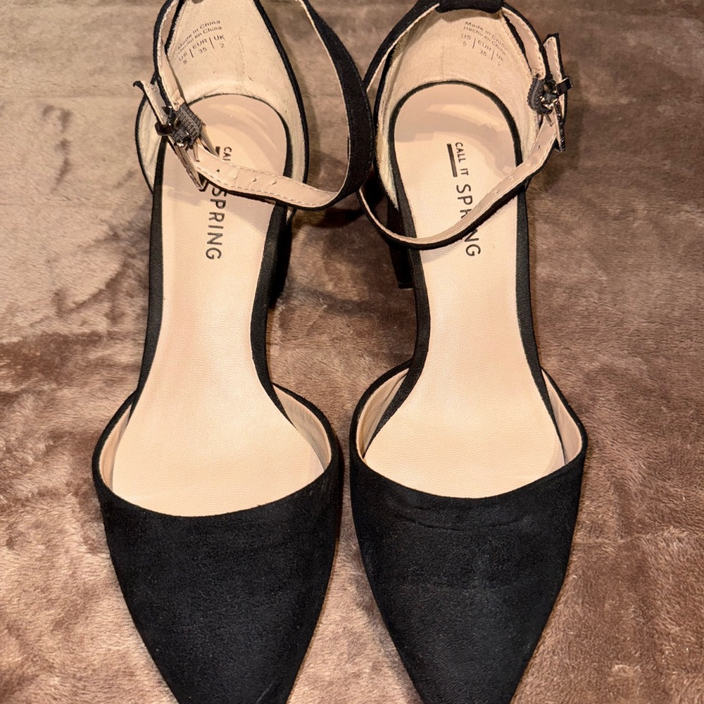Call It Spring Elegant Black Heels